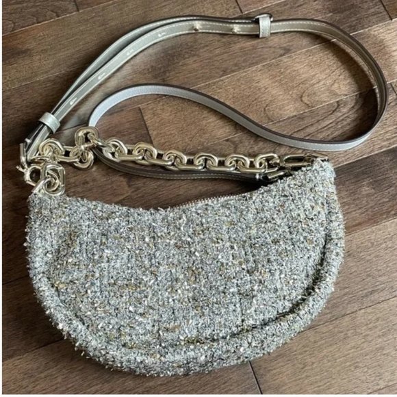 kate spade Smile Tweed Small Crossbody purse bag like new - Picture 13 of 16